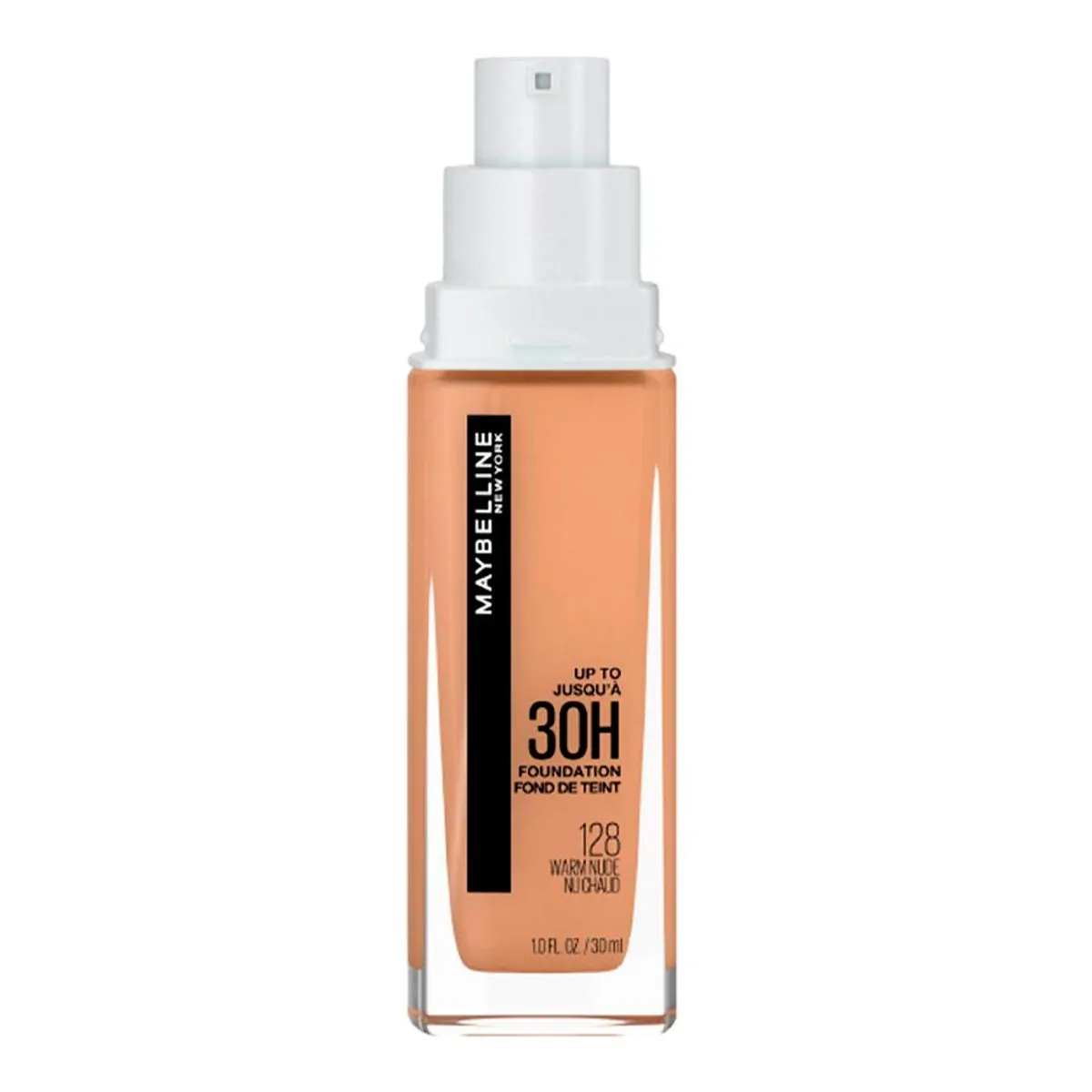 Base Líquida Longa Duração 128 Warm Nude Maybelline Superstay Active Wear 30h 30ml