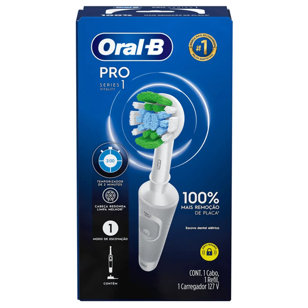 Escova Dental Elétrica Recarregável Precision Clean Oral-B Vitality 110V