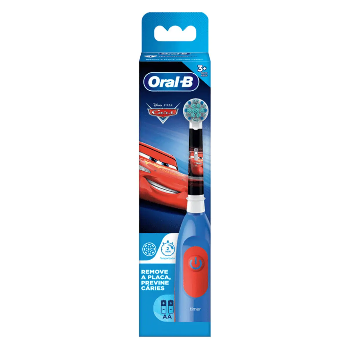 Escova Dental Oral-B Disney Pixar Cars + 2 Pilhas AA