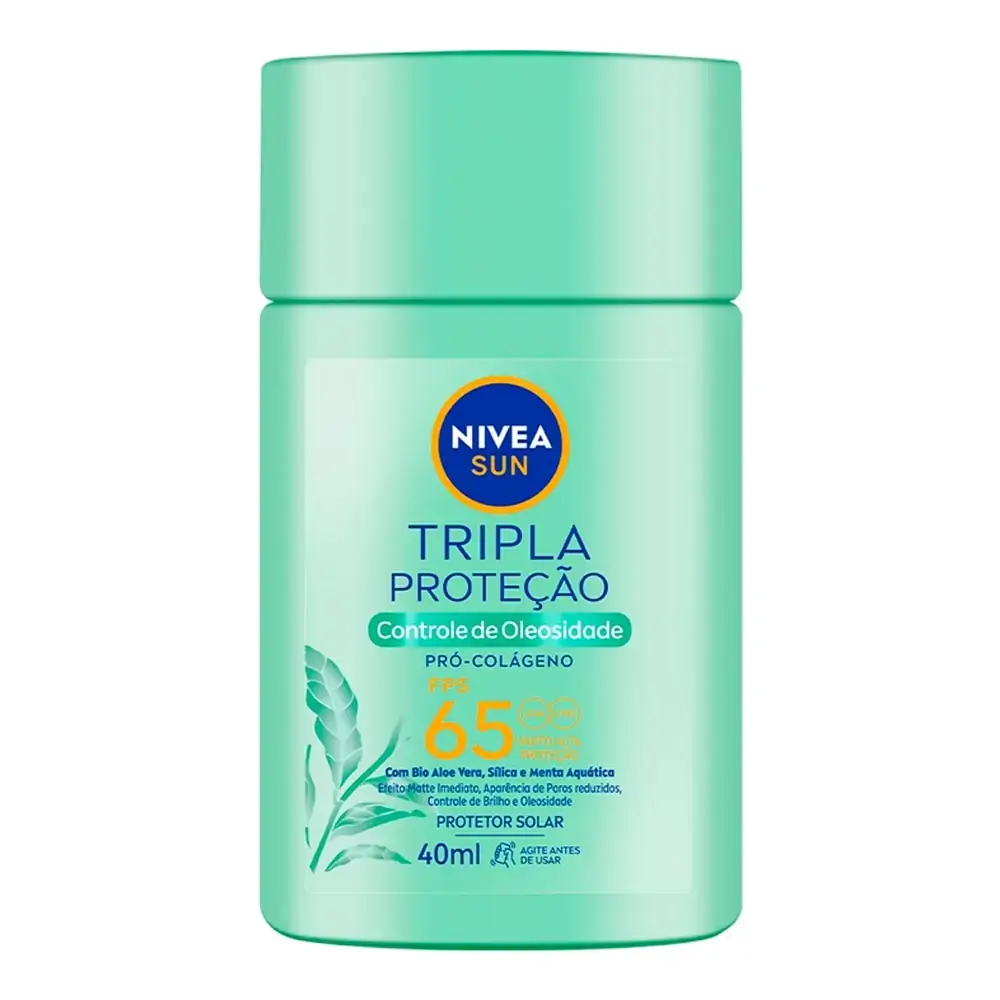 Protetor Solar Facial Controle De Oleosidade Fps 65 Nivea Sun Tripla Proteção Caixa 40ml