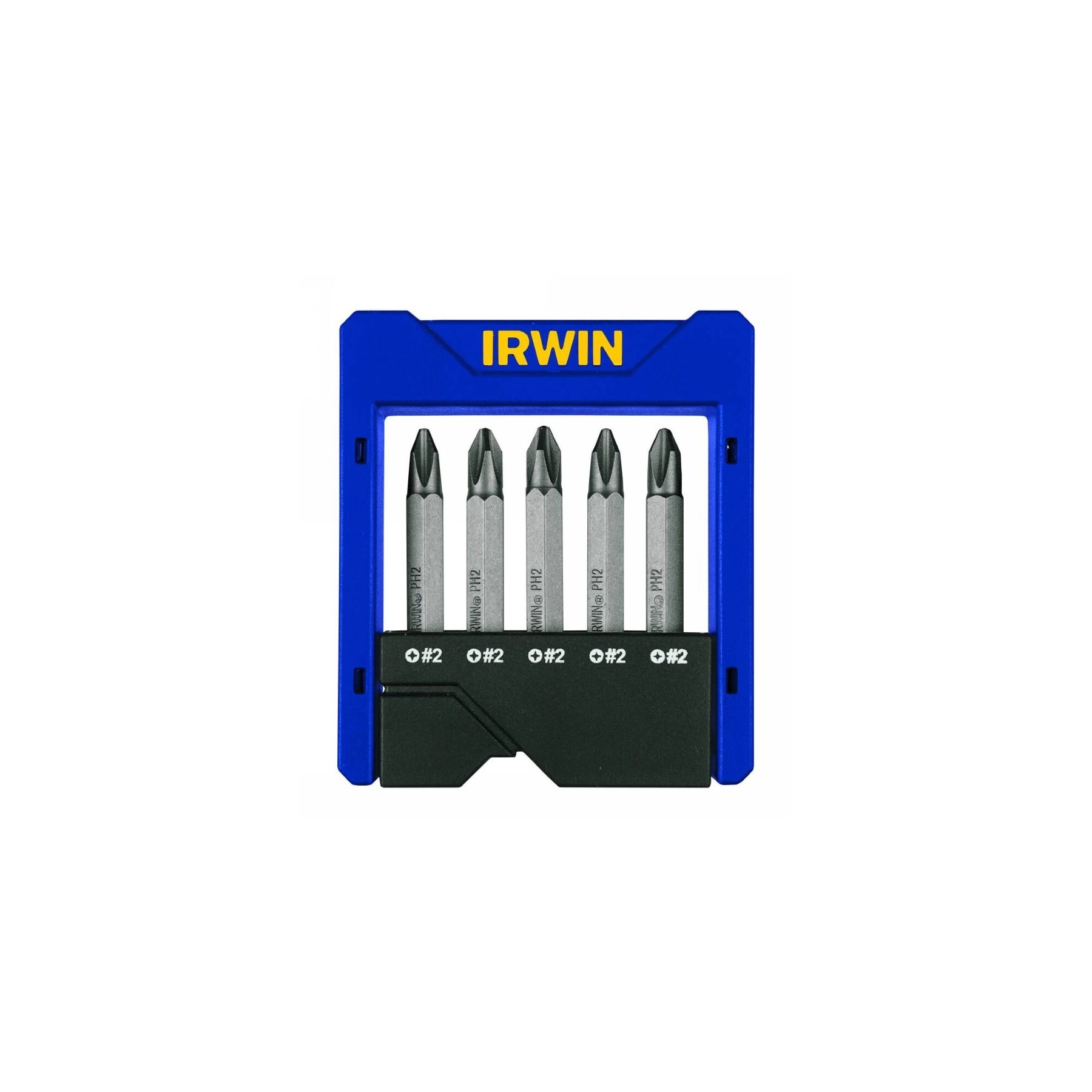 Conjunto de Bits 5 Pontas para Parafusadeira PowerBit Fenda Cruzada PH2 Irwin