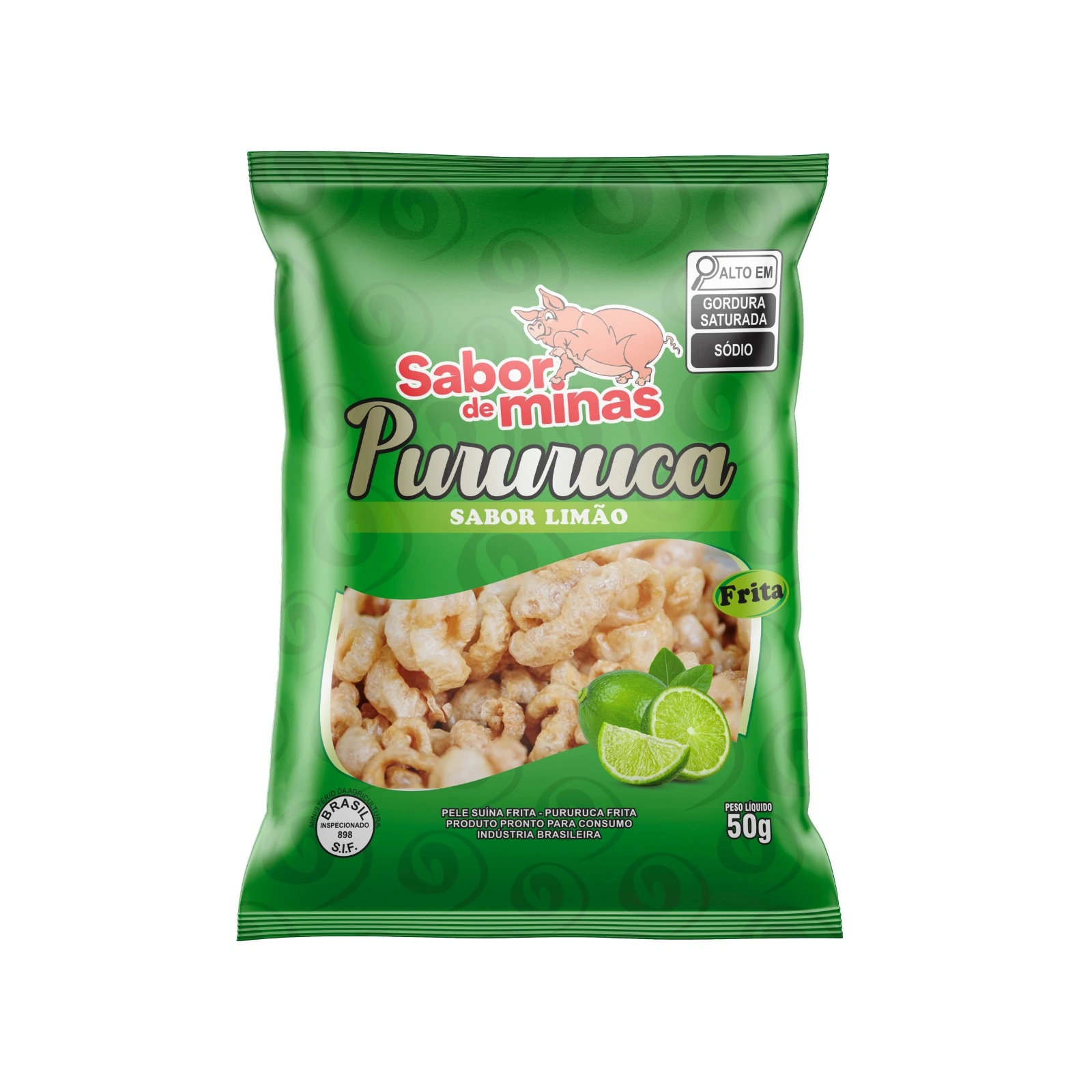 Torresmo Sabor De Minas Frito Limao 50g