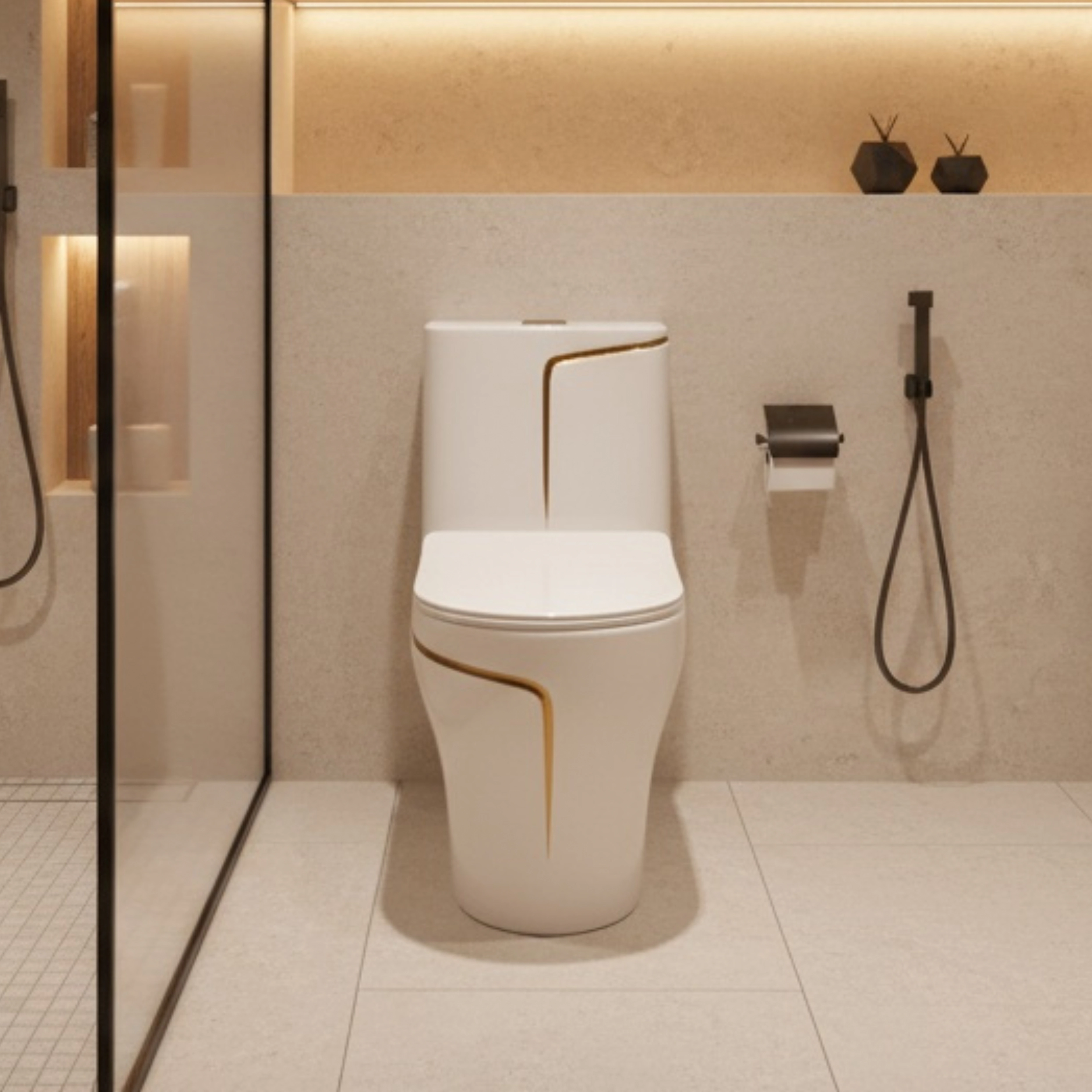 Vaso Sanitario Monobloco Produzido Em Ceramica Esmaltada Com Acessorios, Cor Branca. Composto De Ass