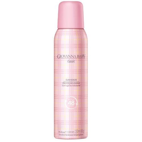 Desodorante Jato Seco Antiperspirante Classic Giovanna Baby 150ml Spray