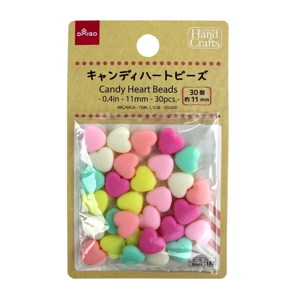 Micanga De Acrilico Daiso Em Formato De Estrela 30 Un Beads 8821 1un
