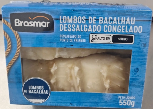 Bacalhau Lombo Dessalgado Cong Brasmar 800g