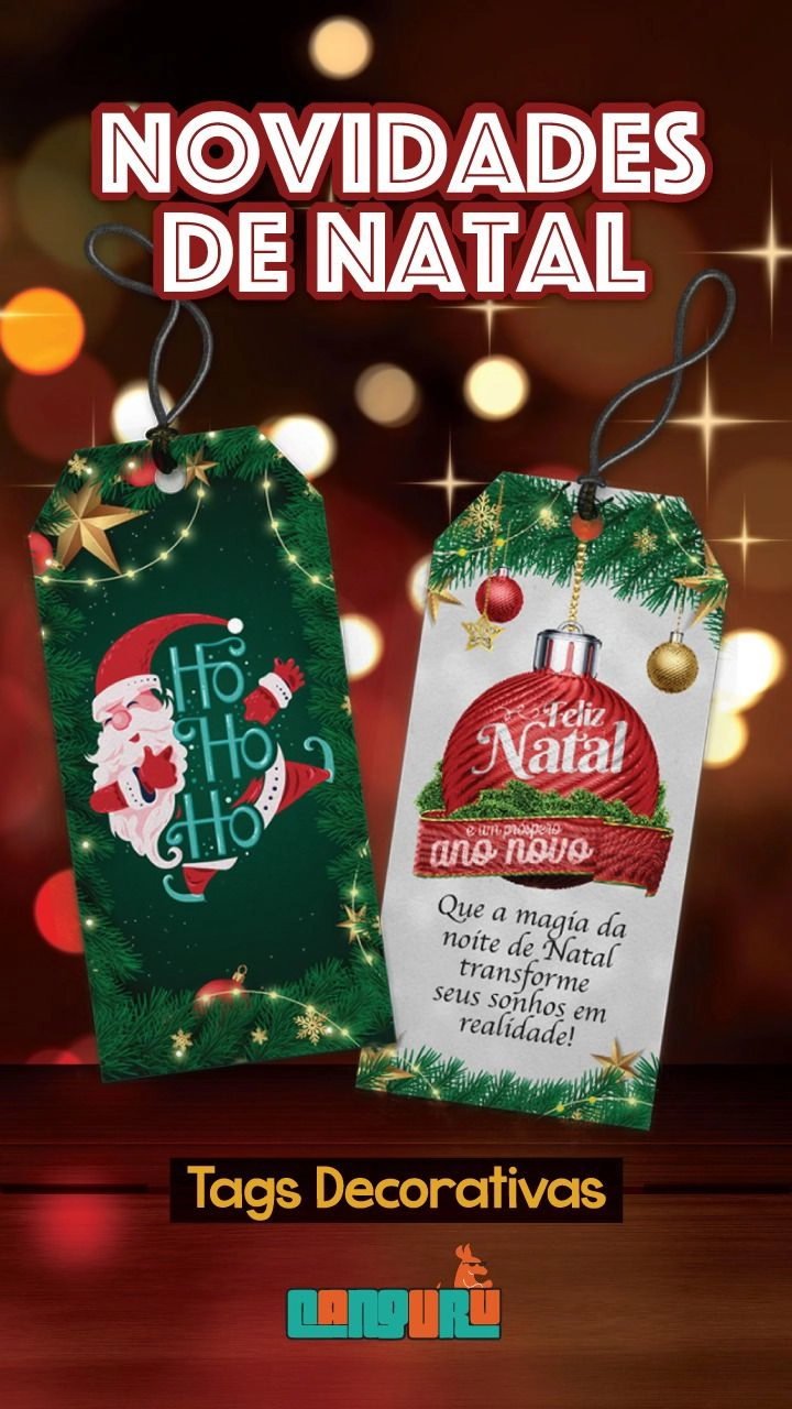 Tag Decorativa Natal 131 Canguru