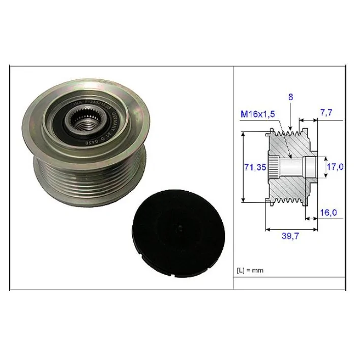 Polia do Alternador MERCEDES BENZ 915 ACCELO - SKF VKM05651