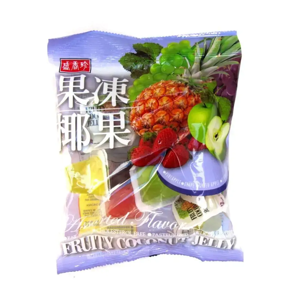 Mini Gelatinas de Frutas com Coco Sortidas Fruit Coconut Jelly ¿ 280 gramas