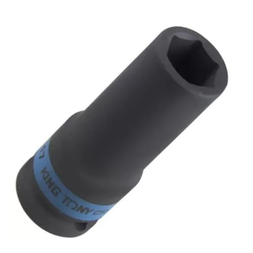 Soquete de Impacto 12 Pol. Extra Longo 17mm - KINGTONY 443517M