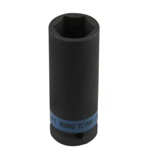 Soquete de Impacto 12 Pol. Extra Longo 21mm - KINGTONY 443521M