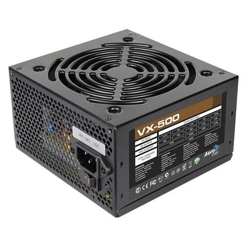 Fonte Atx Sem Cabo 500w Vx 500 En53176 Preto Aerocool