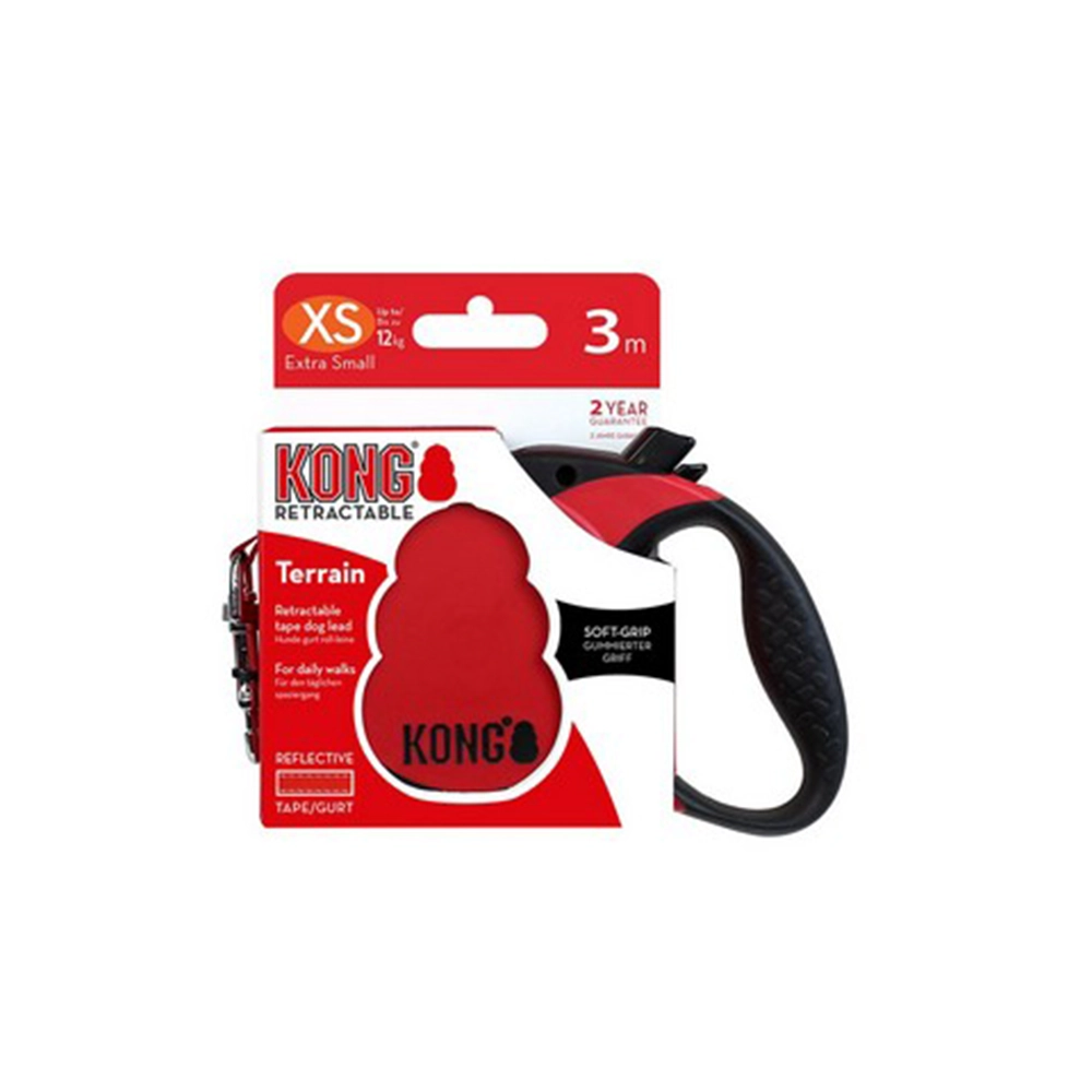 Guia Kong Paw Terrain Vermelho Tamanho Pp