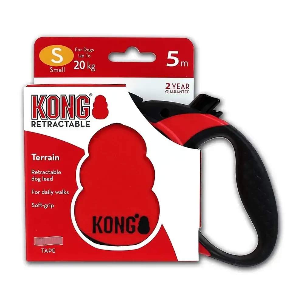 Guia Kong Paw Terrain Vermelho Tamanho P