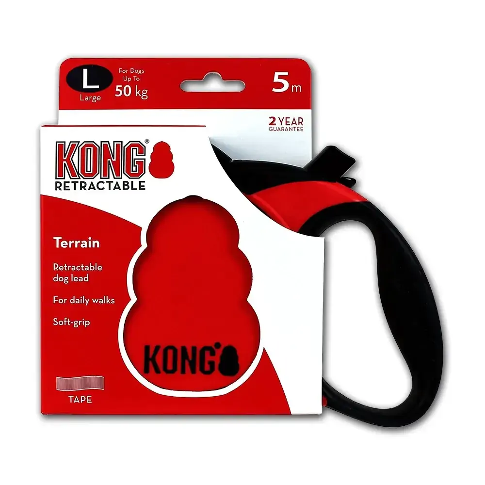 Guia Kong Paw Terrain Vermelho Tamanho G