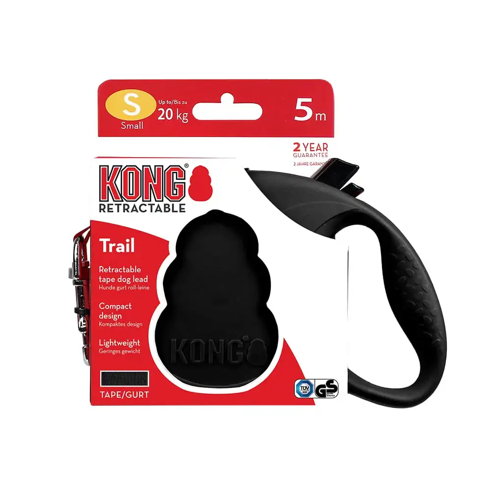 Kong Retractable Leash Trail Preta S