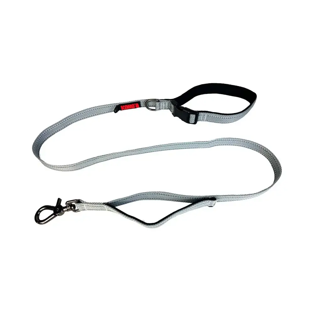 Guia Traffic Leash Cinza 1,5m Kong