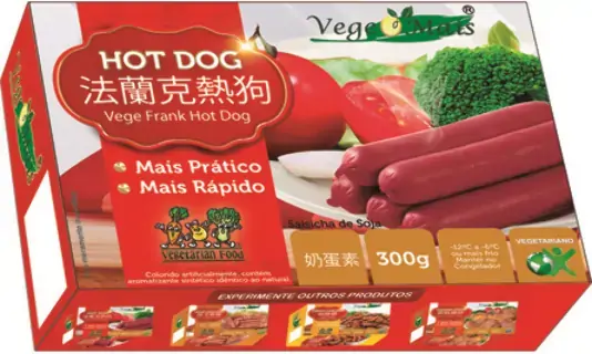 Salsicha De Soja 300g Vege Frank Hot Dog