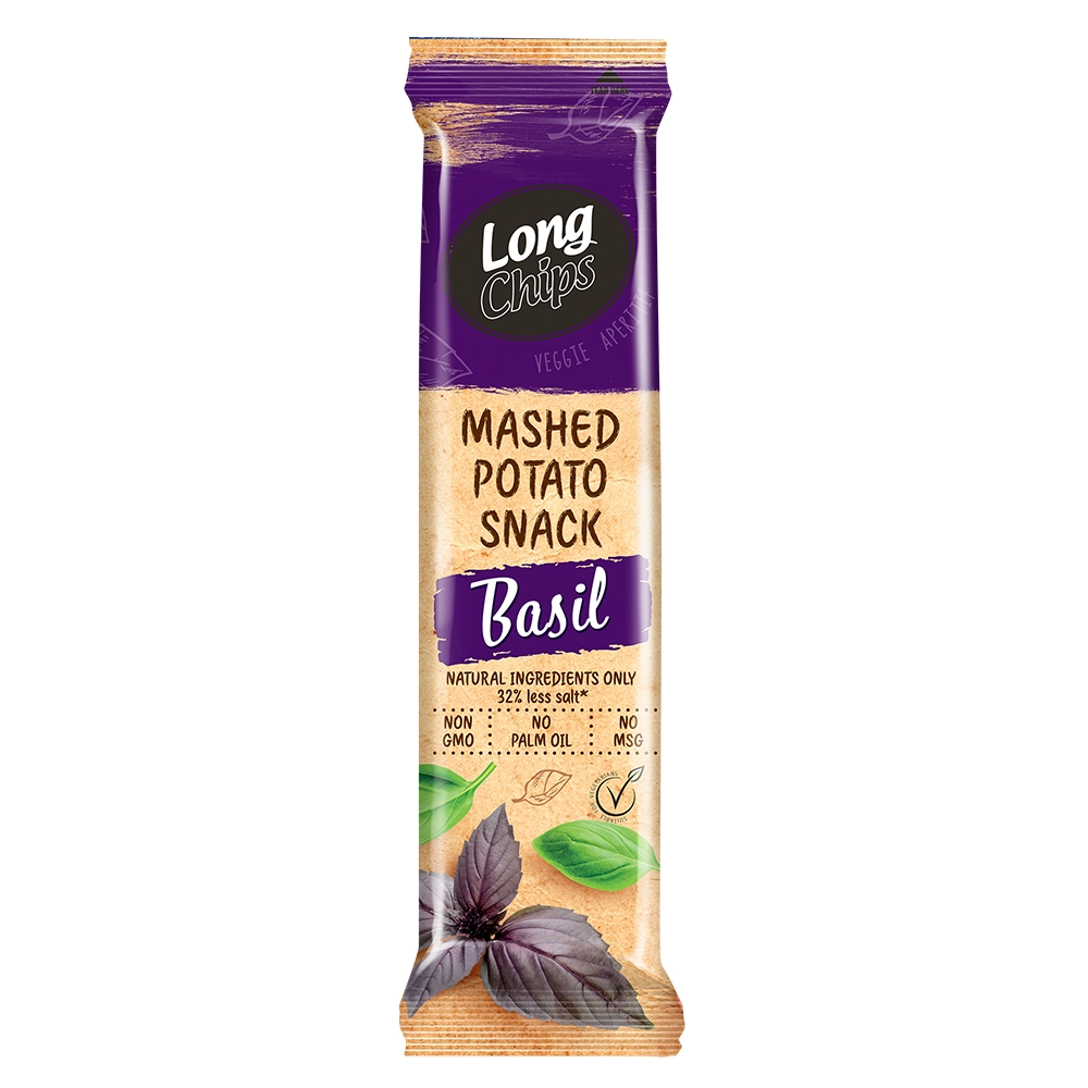 Salg Long Chips Vegano Manjericao 75g 75g Long Chips Cx