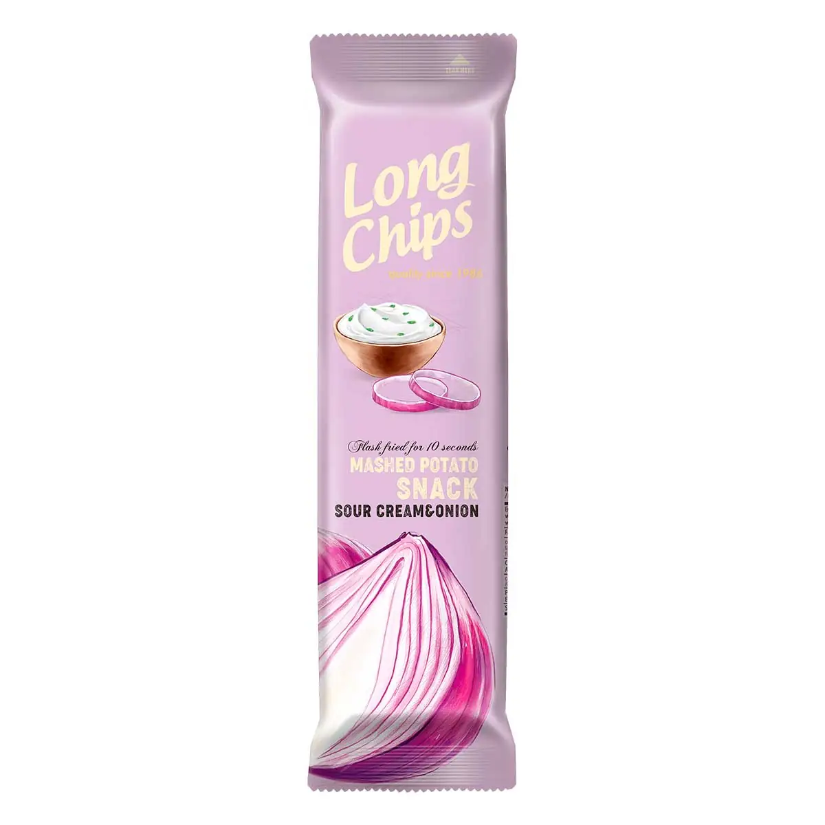 Salgadinho de Batata Sabor Creme de Cebola Long Chips Pacote 75g