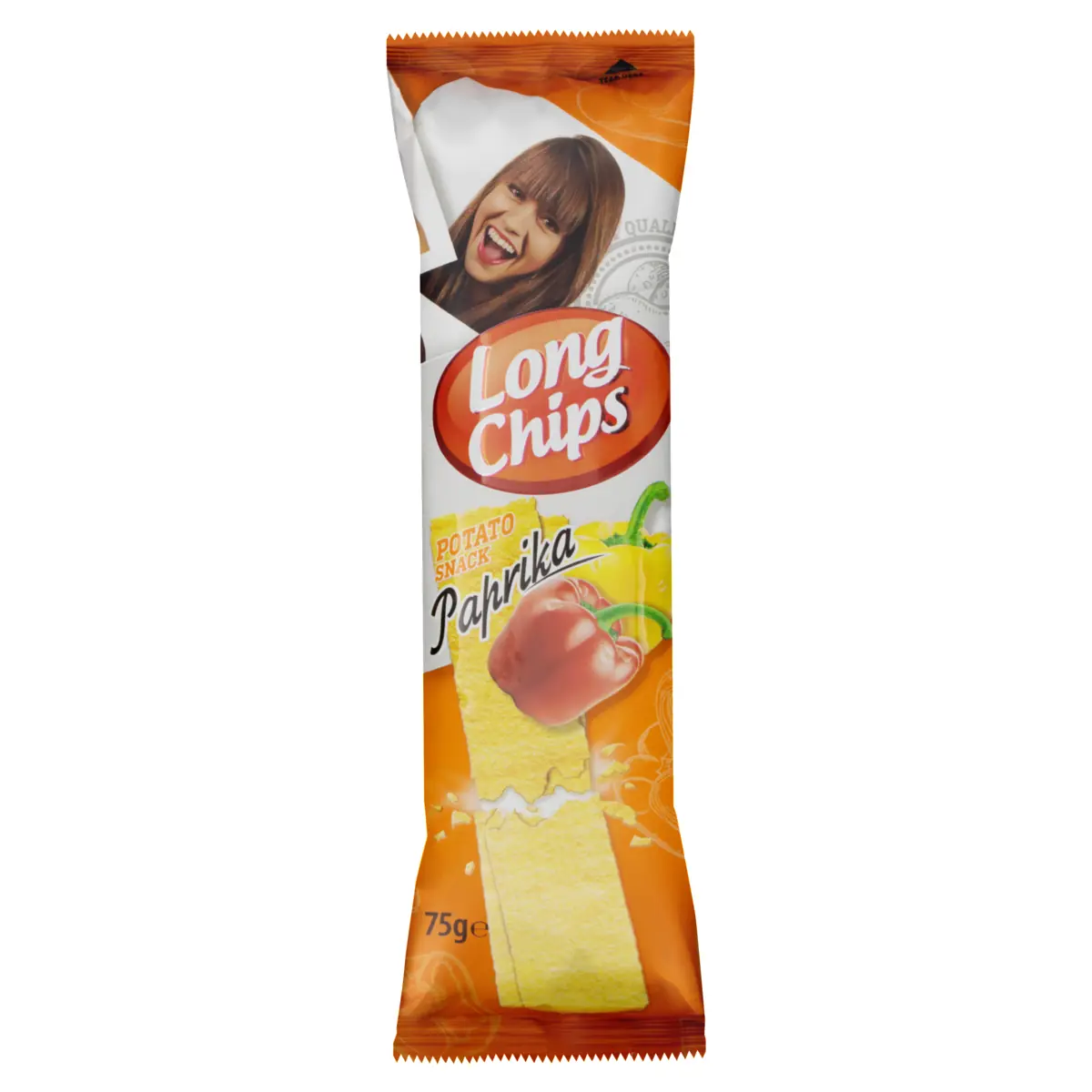 Salgadinho De Batata Páprica Long Chips Pacote 75g