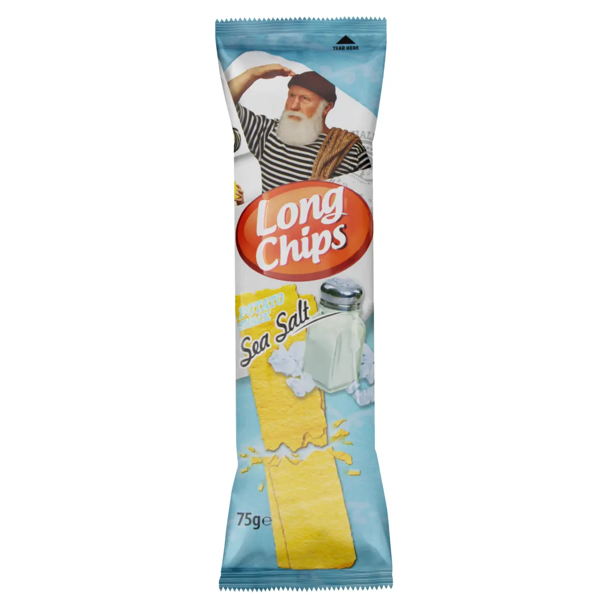 Salgadinho De Batata Sal Marinho Long Chips Pacote 75g