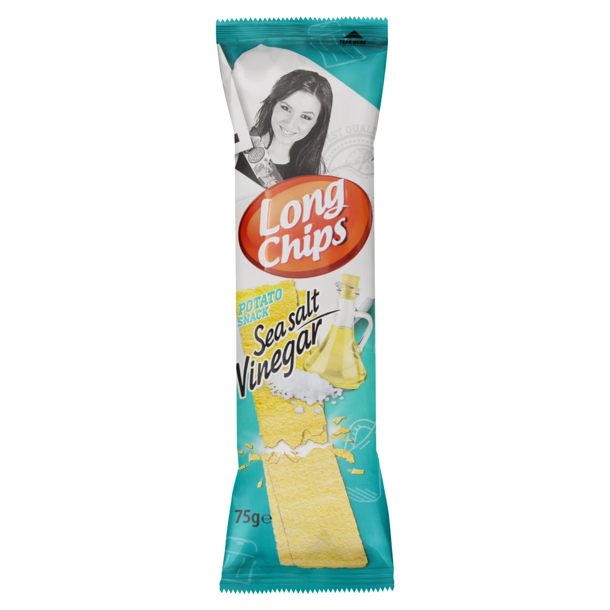 Salgadinho De Batata Sal Marinho E Vinagre Long Chips Pacote 75g