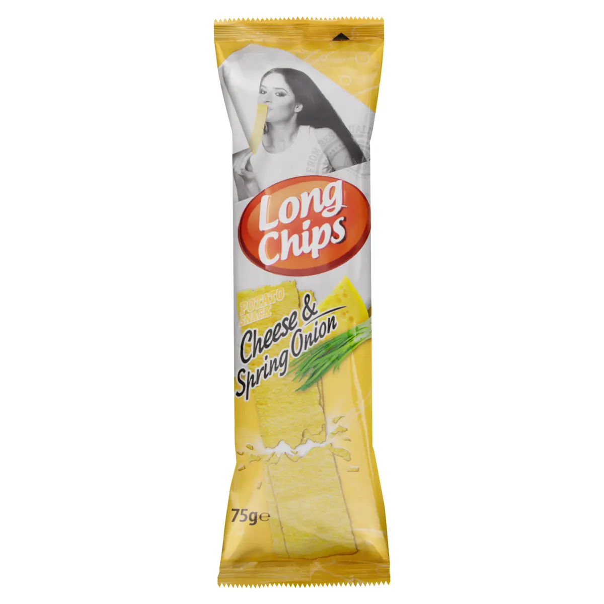 Salgadinho De Batata Queijo E Cebolinha Long Chips Pacote 75g