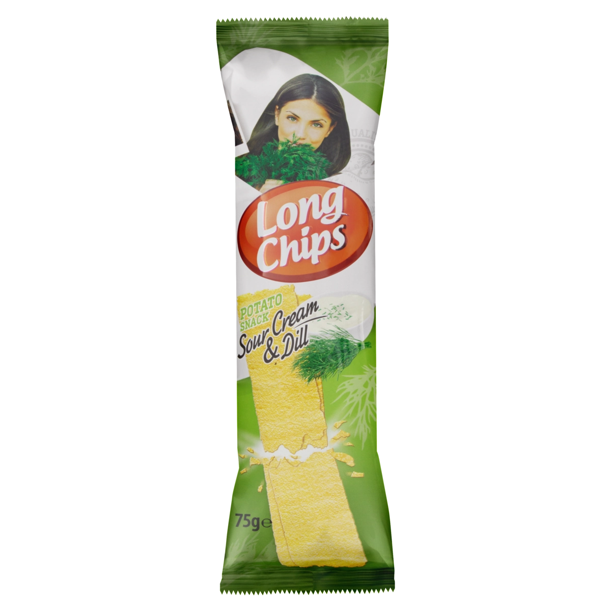 Salgadinho De Batata Creme Azedo E Endro Long Chips Pacote 75g