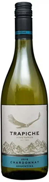 Vinho Argentino Branco Seco Vineyards Trapiche Chardonnay Mendoza Garrafa 750ml