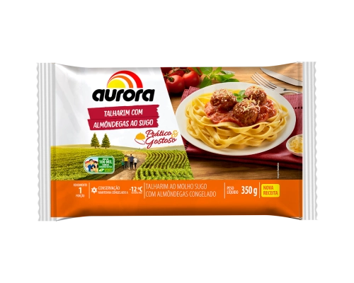 Talharim Aurora Almondega Ao Sugo