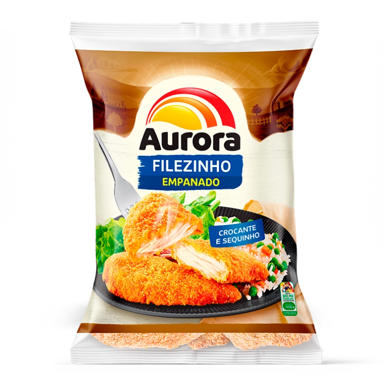 Filezinho Aurora Empanado Frango 1,5kg