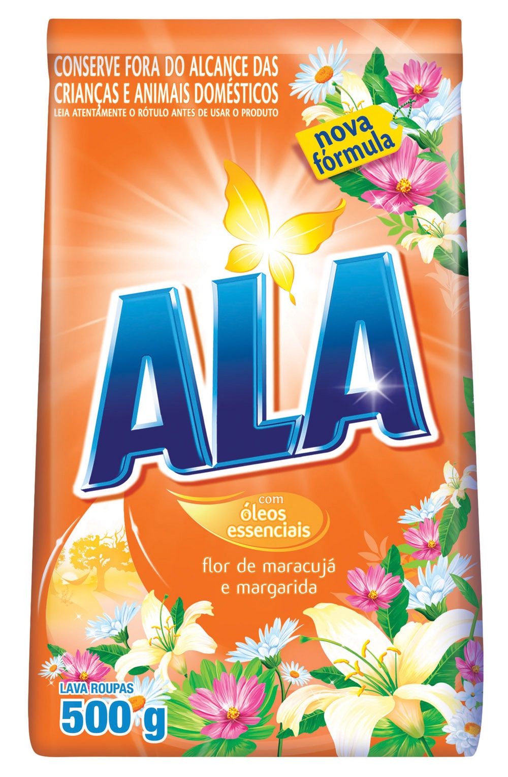Detergente Em Pó Ala Flor De Maracujá E Margarida 500g