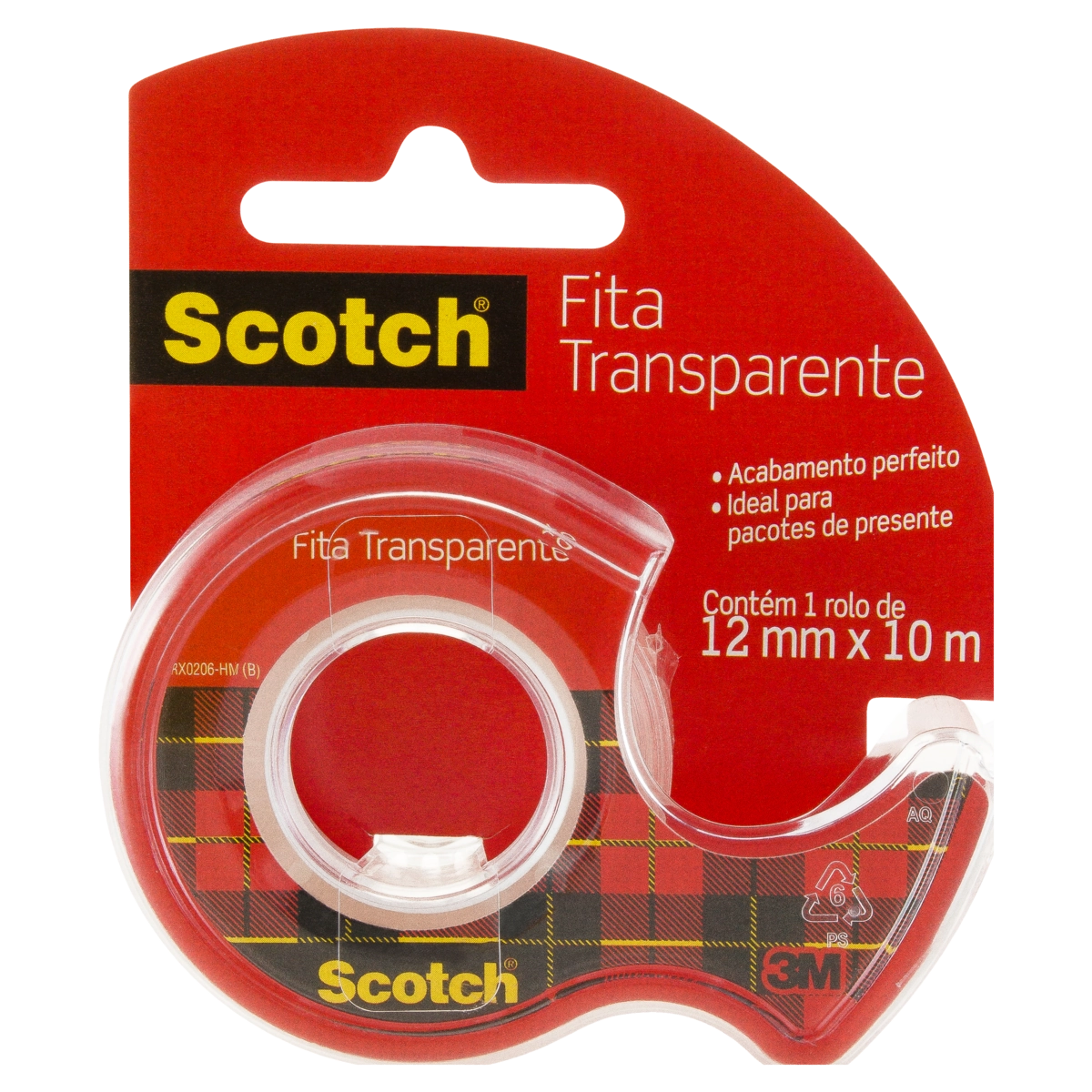 Fita Transparente Com Dispensador Scotch 12mm X 10m