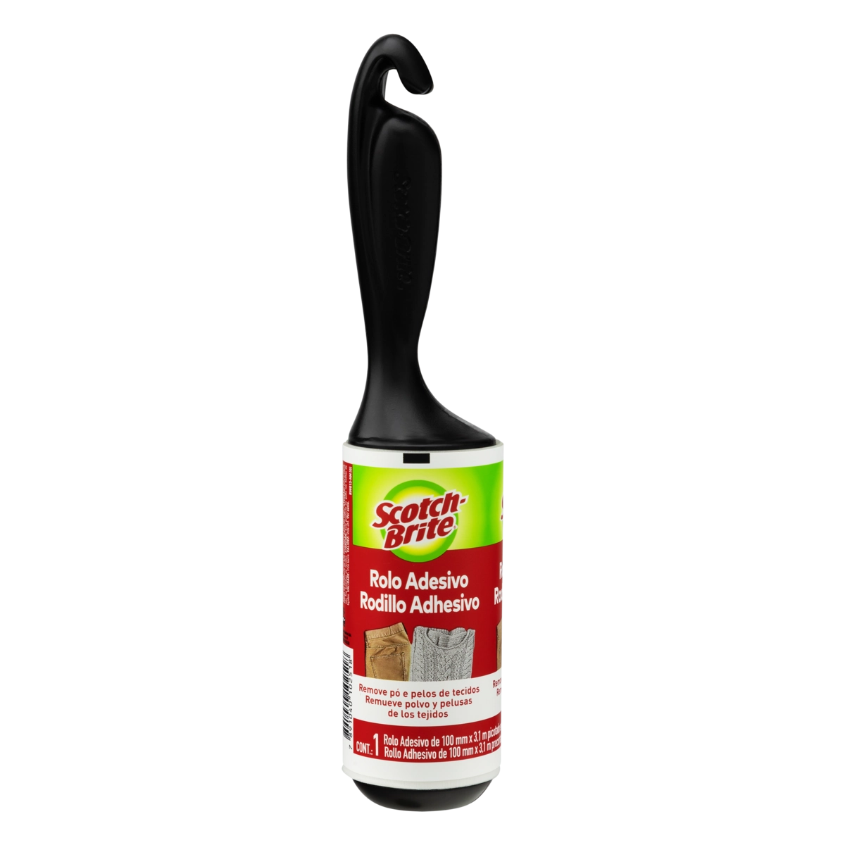 Rolo Adesivo Tira Pelos Scotch Brite Pet 100mm X 3,1m 21 Folhas