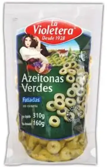 Azeitona La Violetera Verde 120g Fat Doy Pack