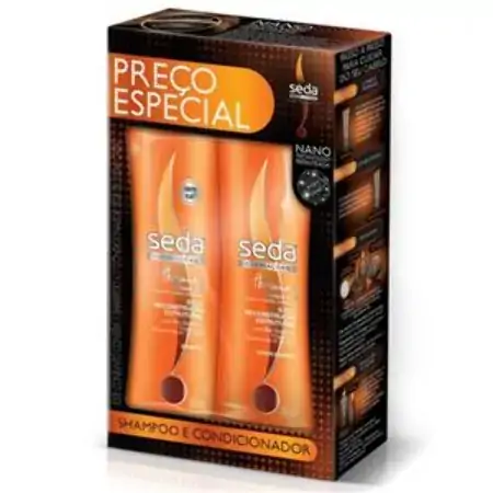 Kit Seda Shampoo Condicionador Sos Recons Estr