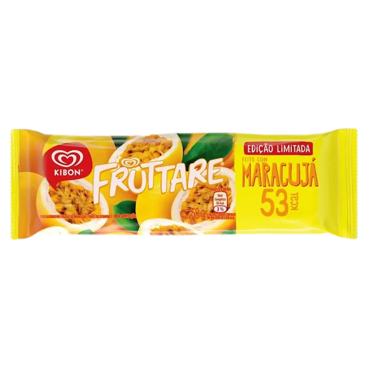 Picolé Maracujá Kibon Fruttare Pacote 58g
