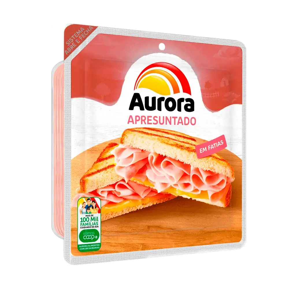 Apresuntado Aurora Fatiado 180g