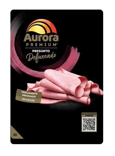 Presunto Defumado Fatiado Aurora Premium 180g