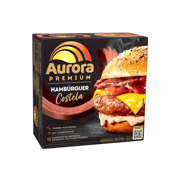 Pas Hamb Aurora Premium 350g Costela