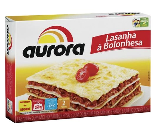 Lasanha Aurora Bolonhesa