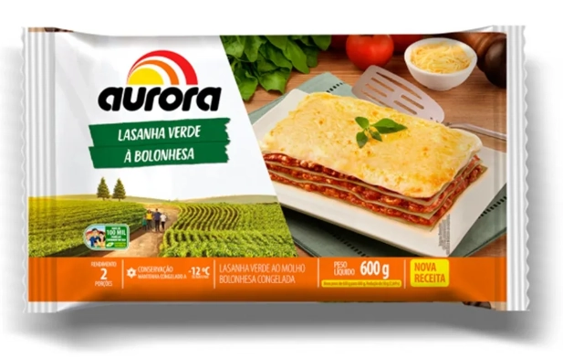 Lasanha Aurora Bolonhesa Verde
