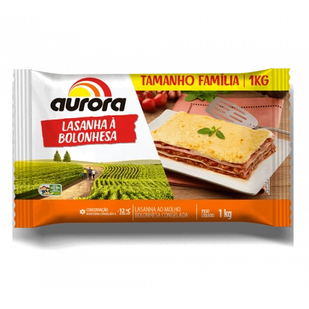 Lasanha Aurora 1kg Bolonhesa