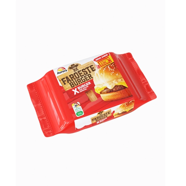 Sanduiche Aurora Faroeste X Burger C/molho Especial 145g