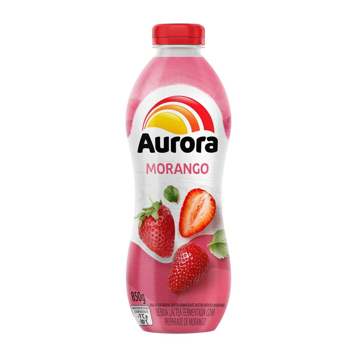 Bebida Lactea Aurora 850ml Morango