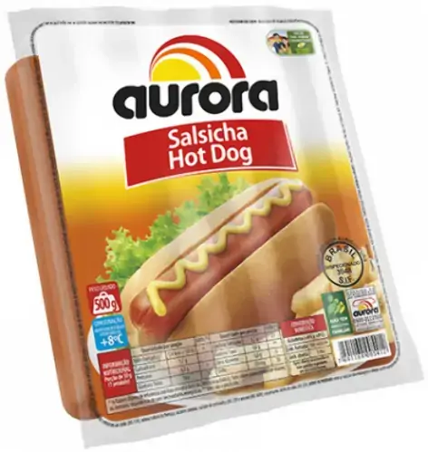 Salsicha Hot Dog Aurora 500gr