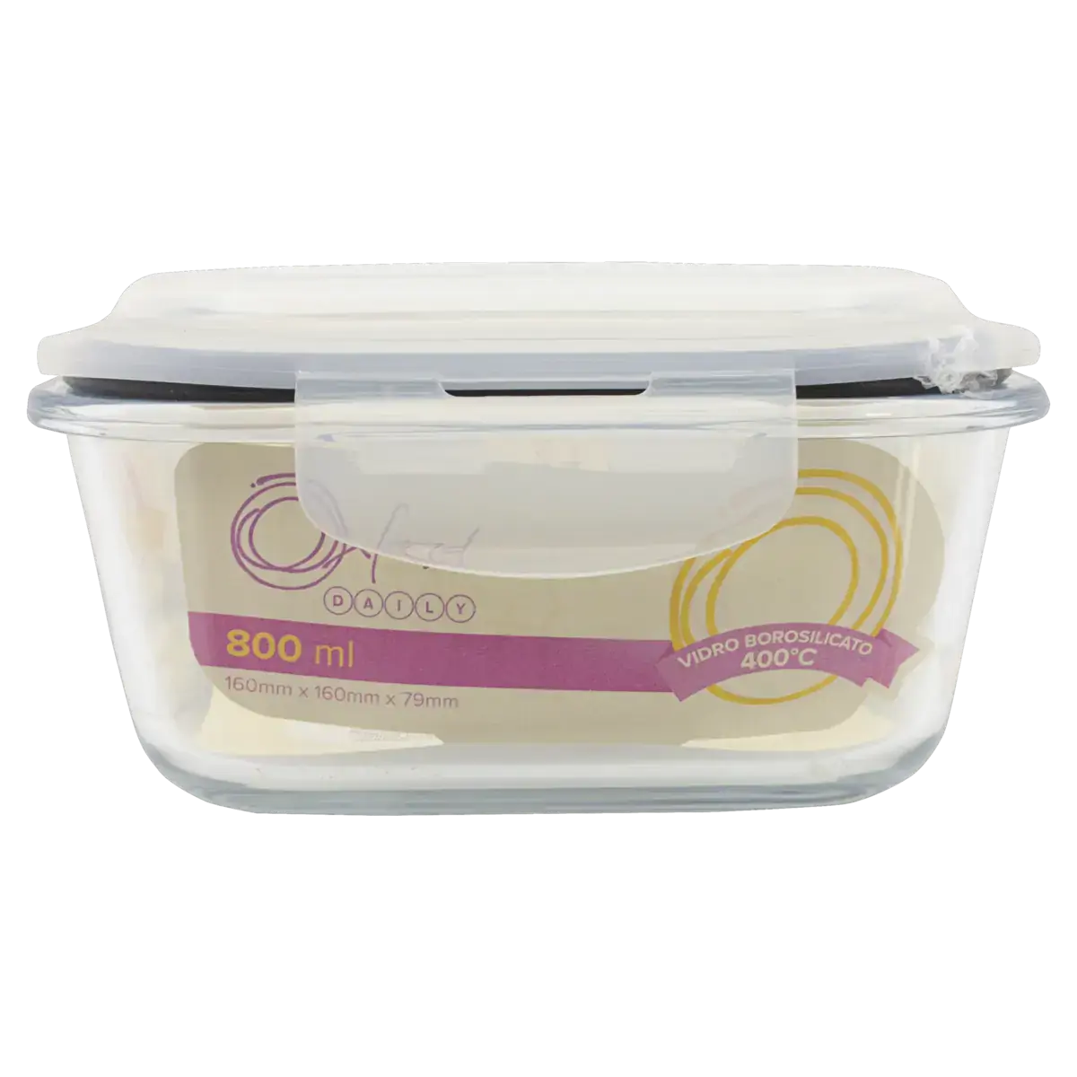 Pote Hermético Vidro 800ml Oxford Daily