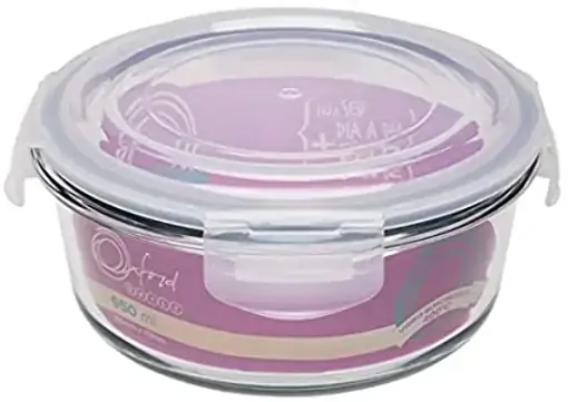 Pote Vidro Oxford 950ml Redondo Herm Pt18 1101