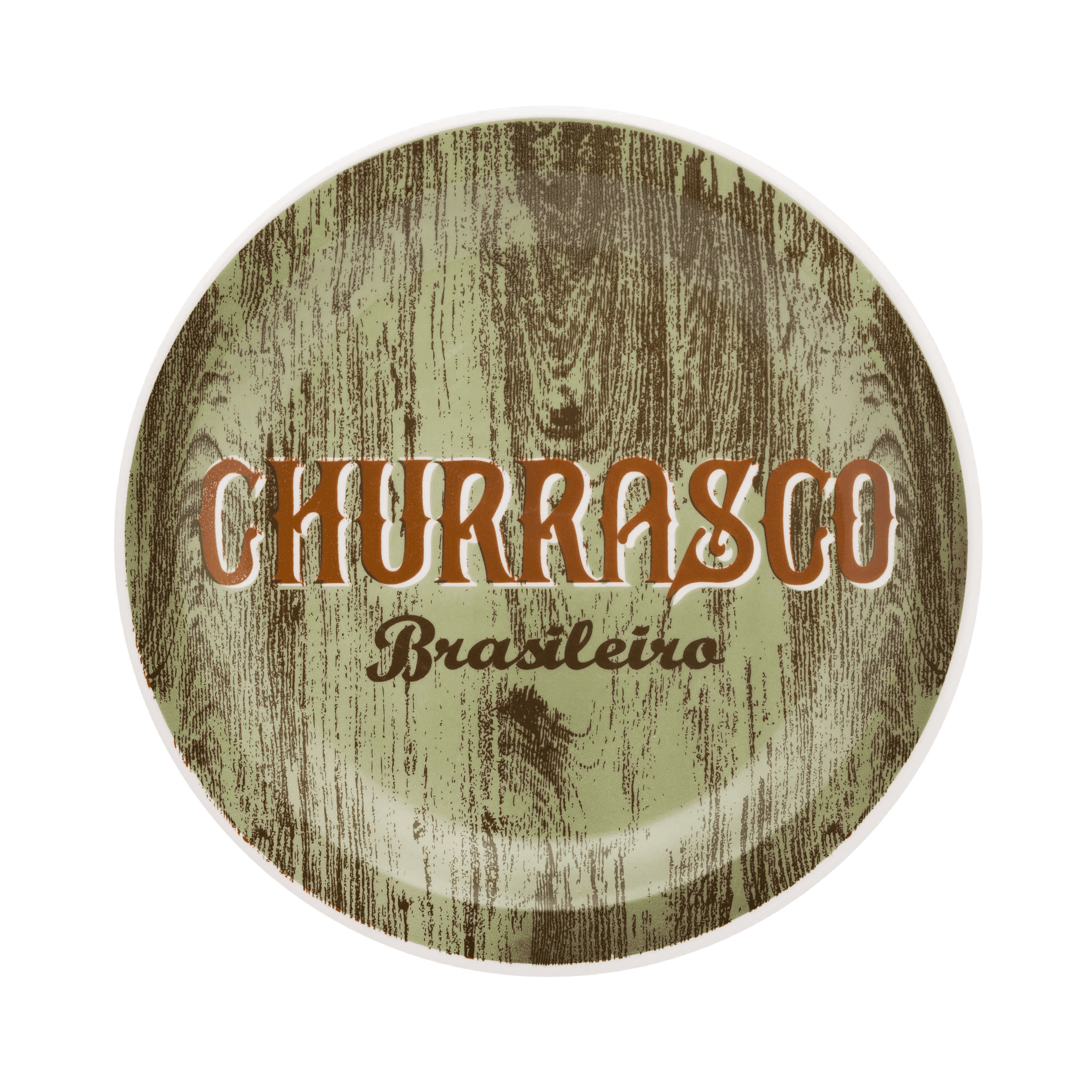 Prato Raso 26 Cm Churrasco Green